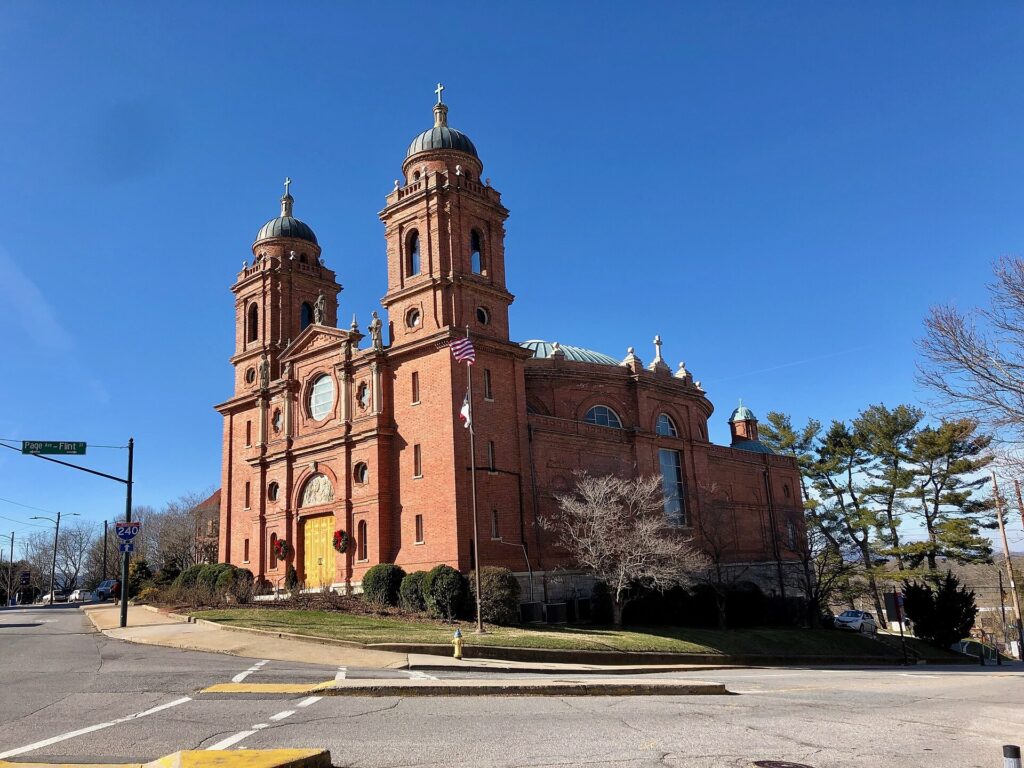 The domed Basilica of St. Lawrence in downtown Asheville