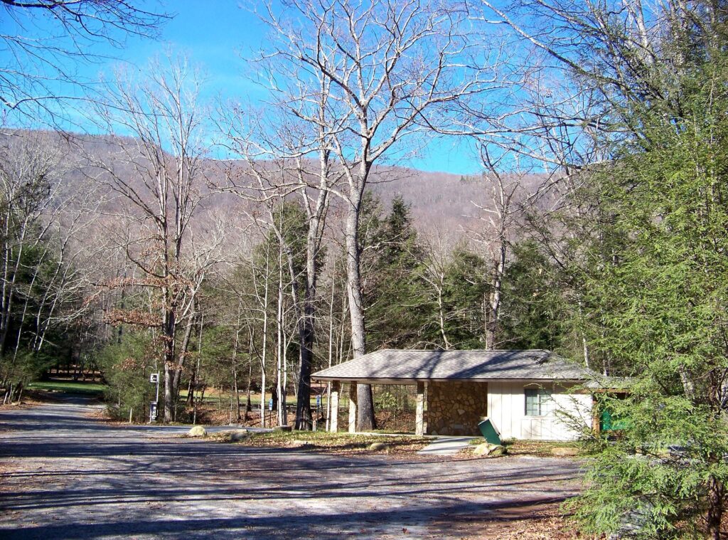 Black Mountain Campground in Pisgah National Forest, the endpoint of the Mount Mitchell Trail