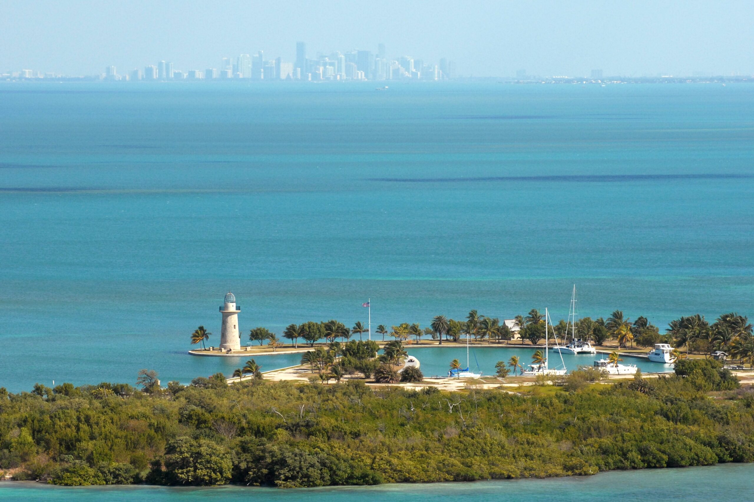 Boca Chita Key and its lighthouse in Biscayne National Park