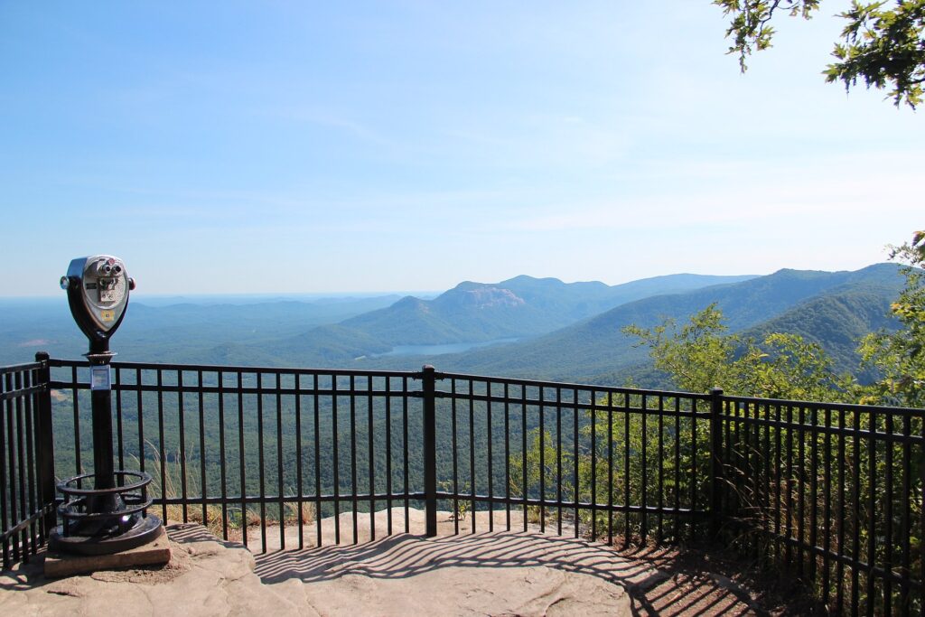 View from the overlook at Caesars Head State Park over the Blue Ridge Escarpment