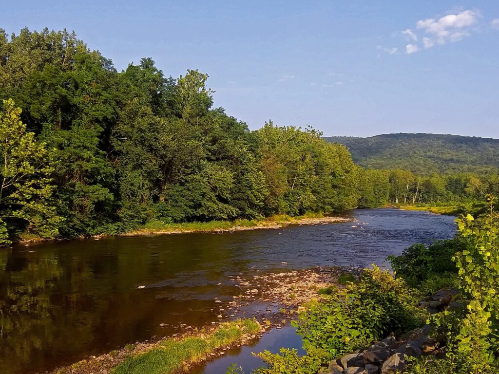 Esopus Creek flowing through the Catskills near Mount Tremper, New York