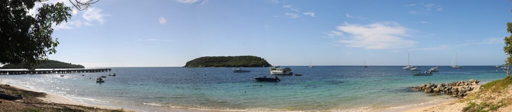 The waterfront malecon in Esperanza, the small town on Vieques where ferry visitors and bio bay tours arrive