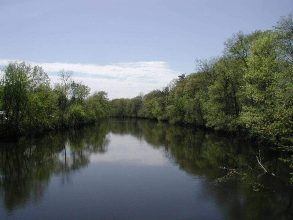 A scenic view of the Farmington River in Connecticut