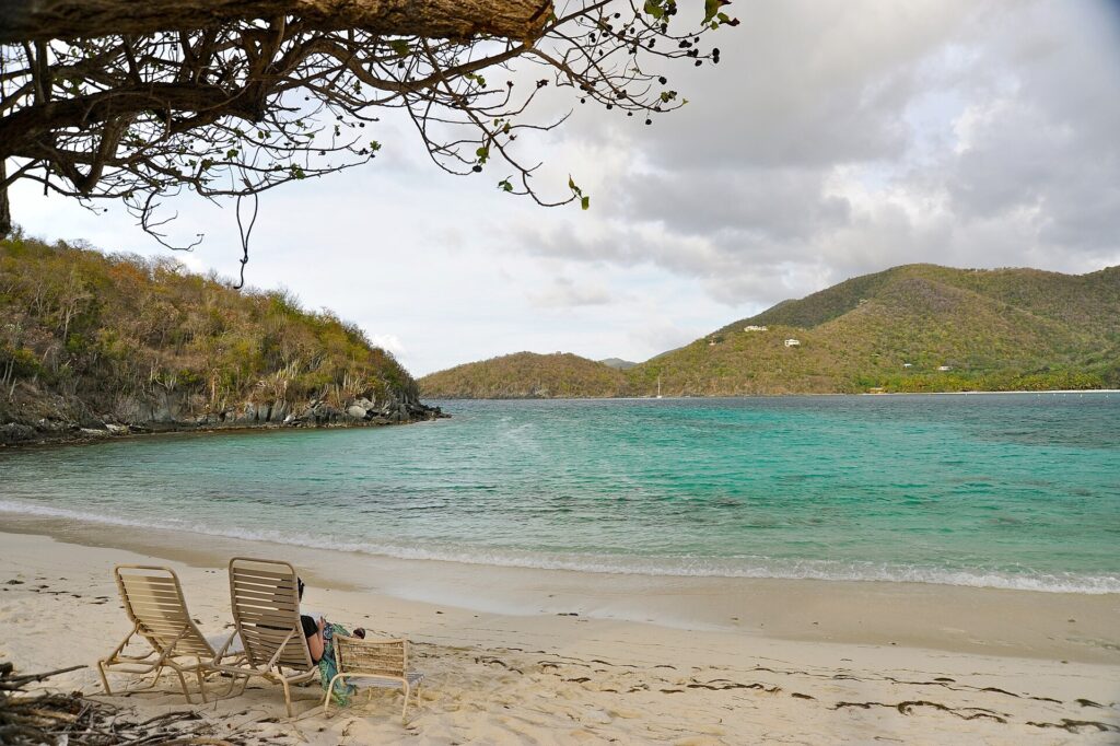 Hawksnest Bay beach on St. John's North Shore Road