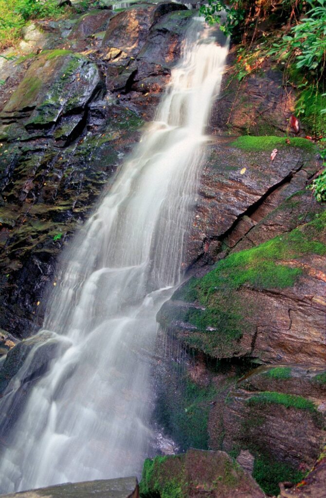 Juney Whank Falls on the Deep Creek loop trail in the Smoky Mountains