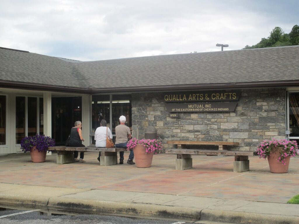 The Qualla Arts and Crafts Mutual building in Cherokee, North Carolina