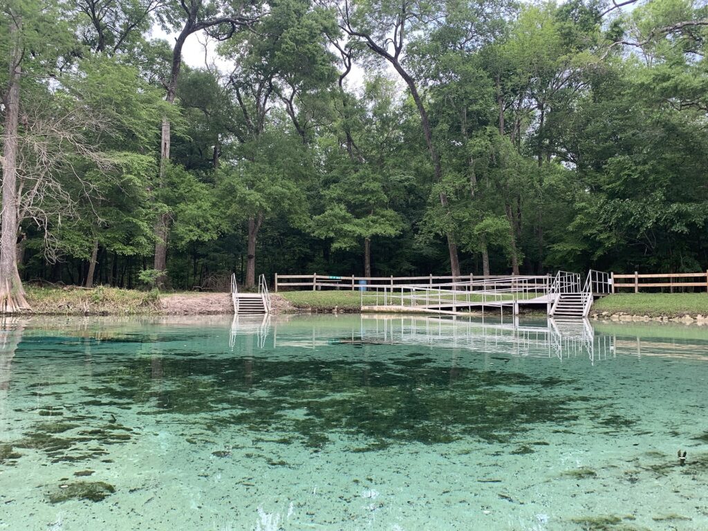Rum Island Springs on the Santa Fe River near Gainesville, Florida