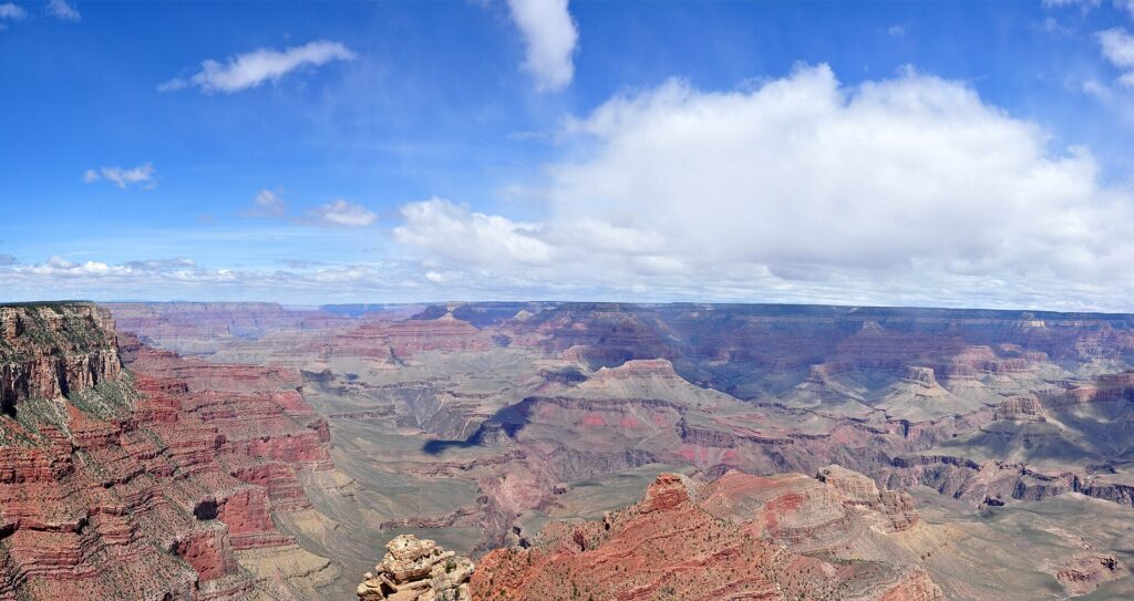 The Grand Canyon from Yaki Point on the South Rim, where the South Kaibab Trail begins