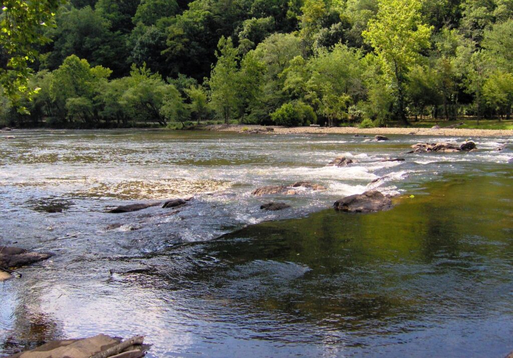 The Tuckasegee River near Bryson City, North Carolina