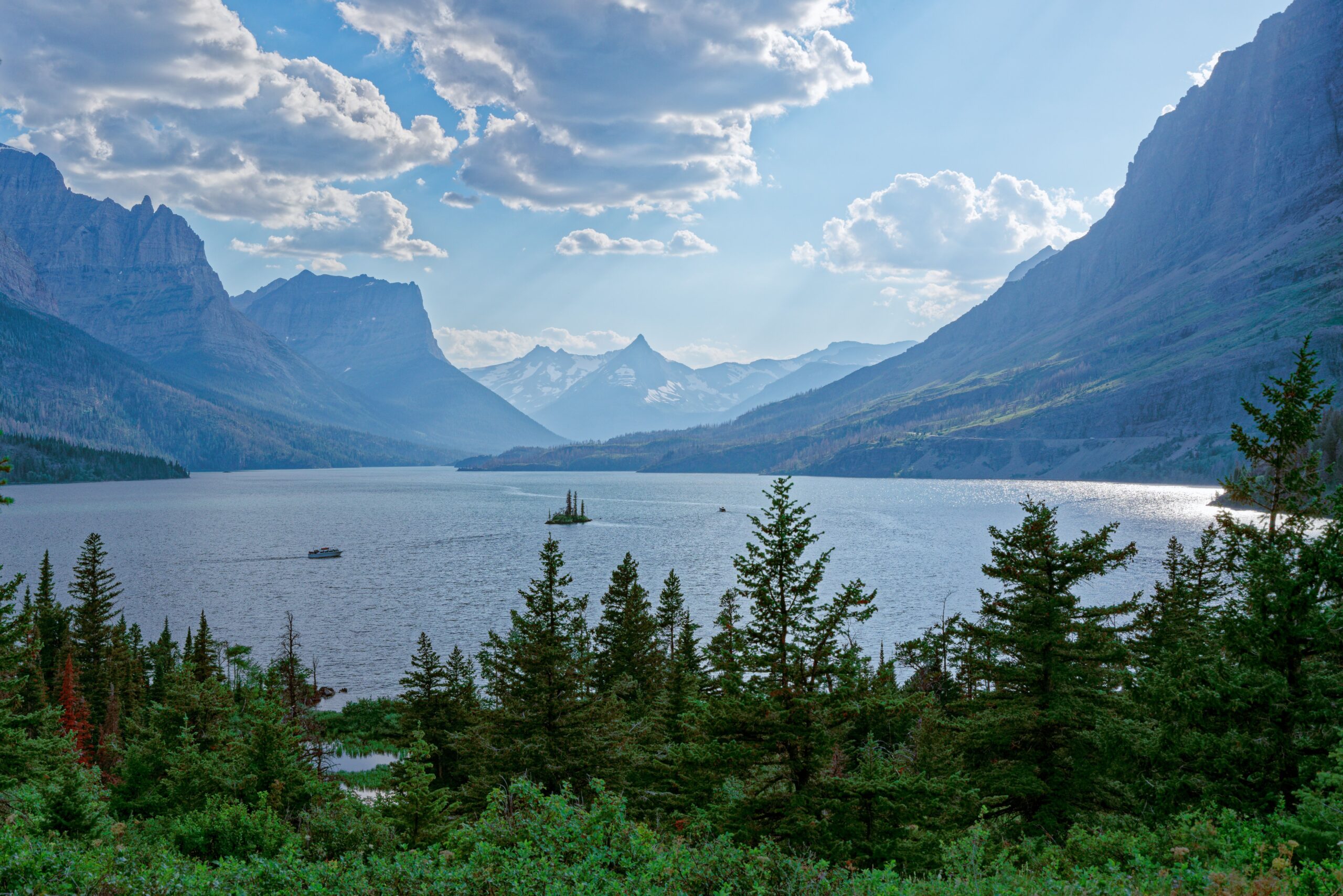 Wild Goose Island in Saint Mary Lake along Going-to-the-Sun Road in Glacier National Park