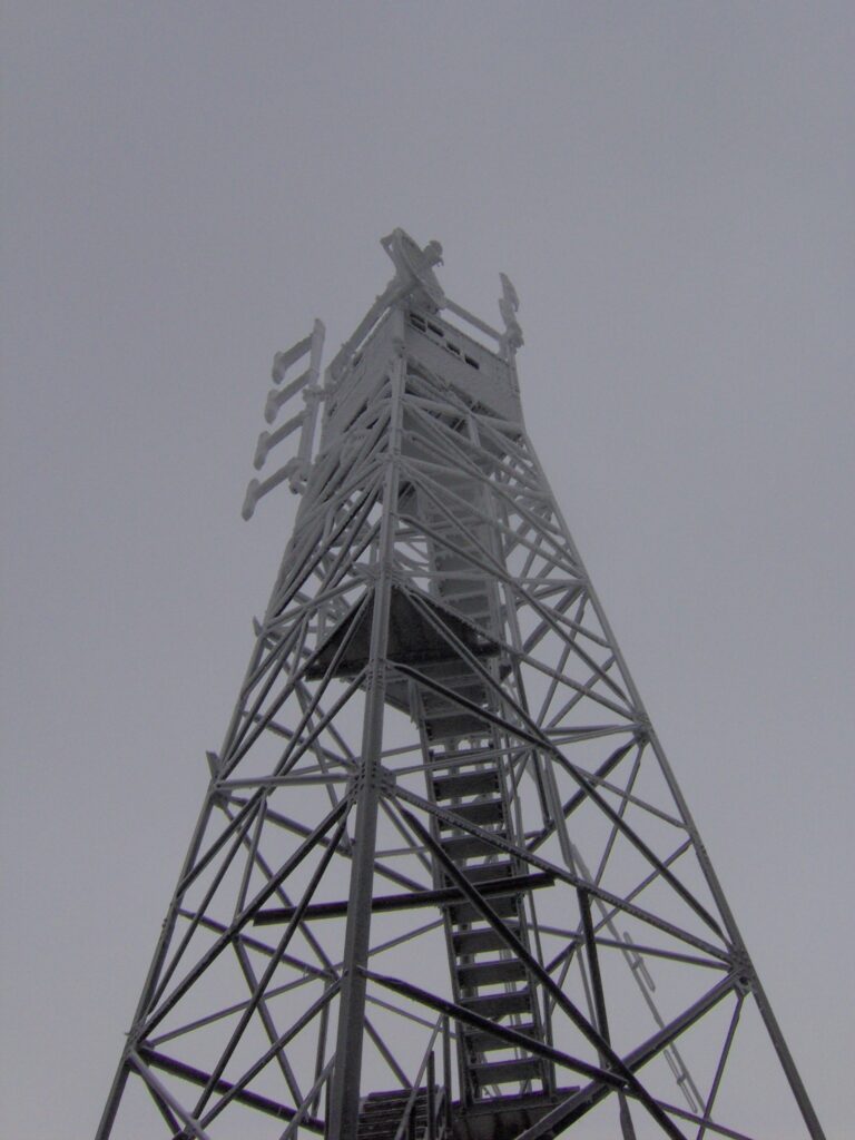 Fire tower at the summit of Mount Sterling in Great Smoky Mountains National Park