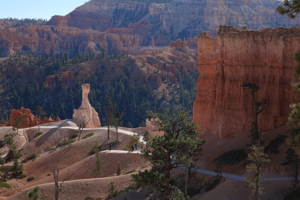 Queen’s Garden Trail winding among hoodoos in Bryce Canyon National Park
