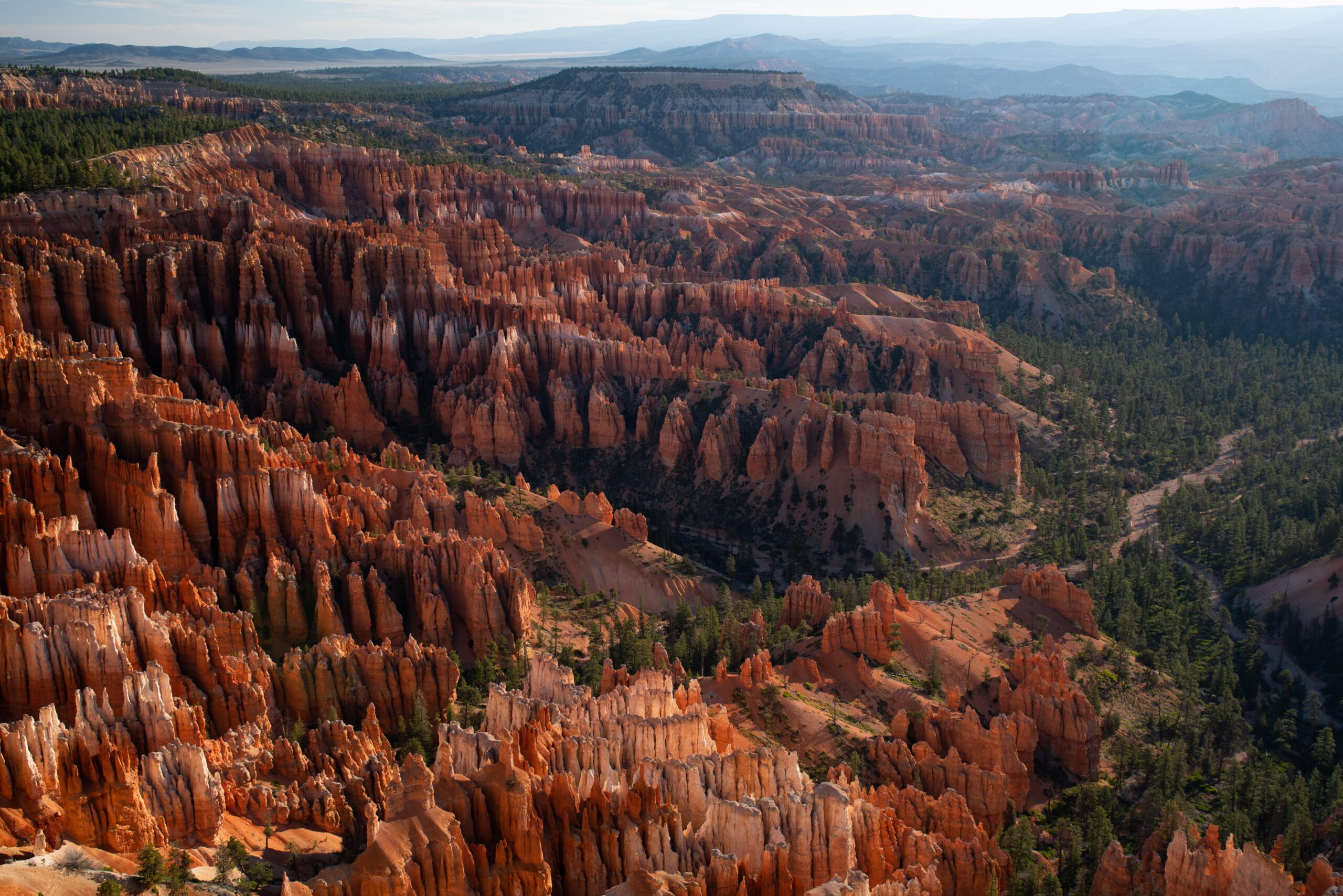 Hoodoos filling the Bryce Amphitheater seen from Inspiration Point, Bryce Canyon National Park