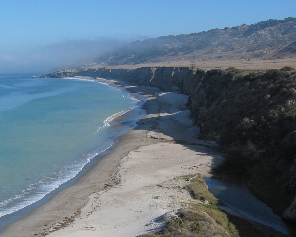 Water Canyon beach and coastal bluffs on Santa Rosa Island