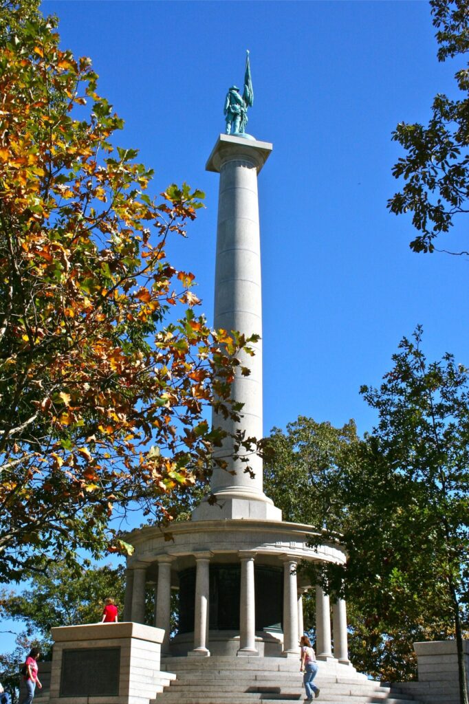 New York Peace Memorial column at Point Park on Lookout Mountain, Chattanooga