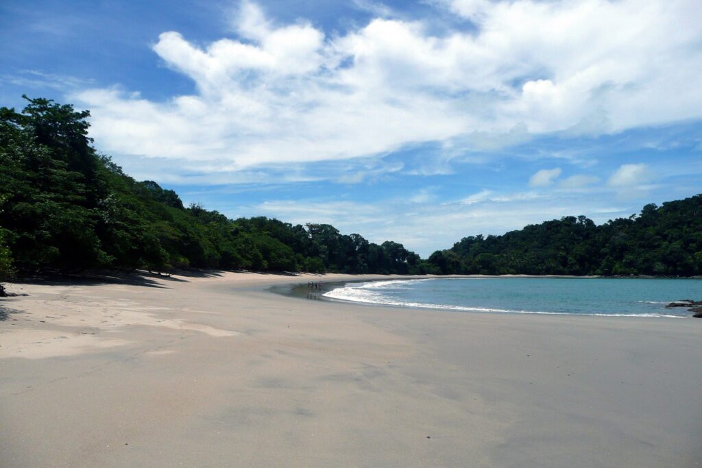 Empty beach at Manuel Antonio National Park, Costa Rica
