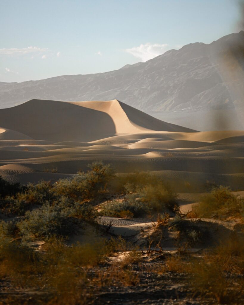Sand dunes at Mesquite Flat in Death Valley National Park