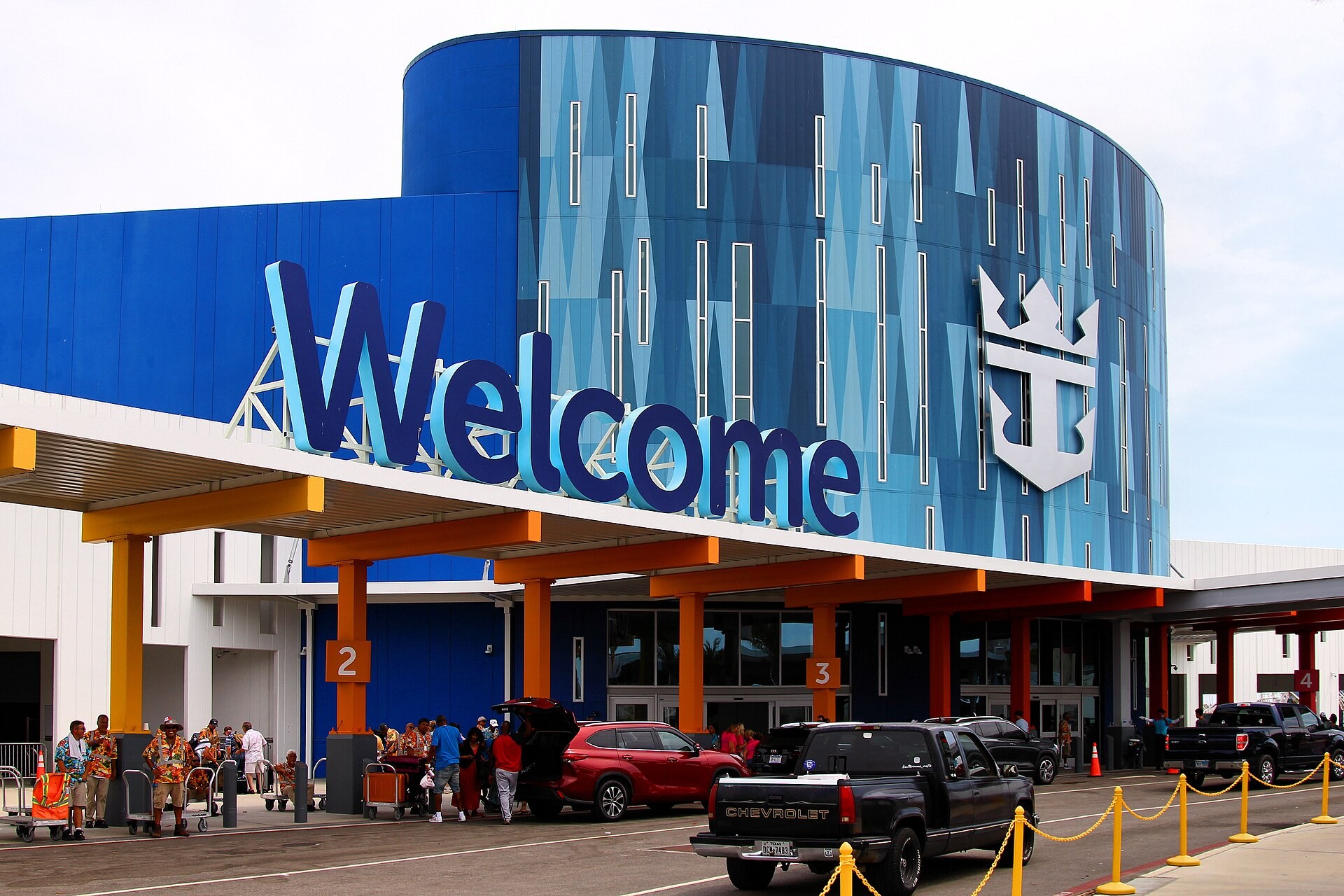 Royal Caribbean cruise terminal at Pier 10 in Galveston, Texas