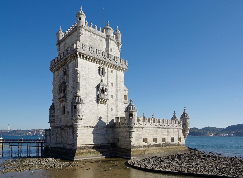Belém Tower on the Tagus riverbank in Lisbon