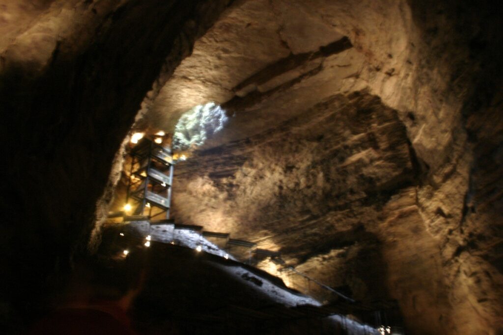 Cathedral Room inside Marvel Cave at Silver Dollar City in Branson, Missouri