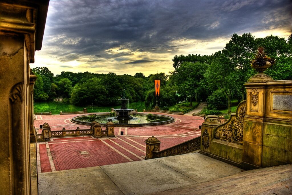 Angel of the Waters fountain at Bethesda Terrace in Central Park