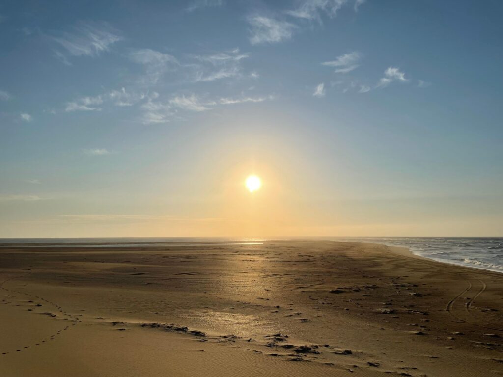 Sunrise over the beach at Cape Hatteras National Seashore