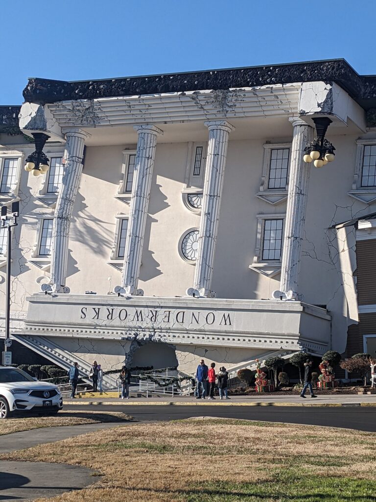 WonderWorks building at 100 Music Road in Pigeon Forge, Tennessee
