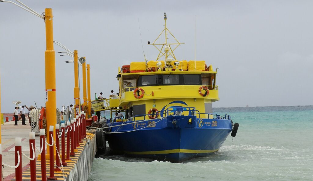 Ultramar ferry crossing between Playa del Carmen and Cozumel, Mexico