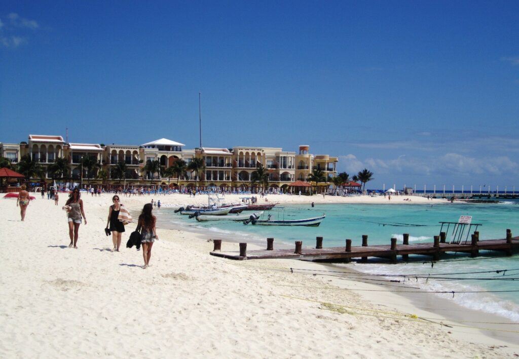 Beach of Playa del Carmen, Mexico