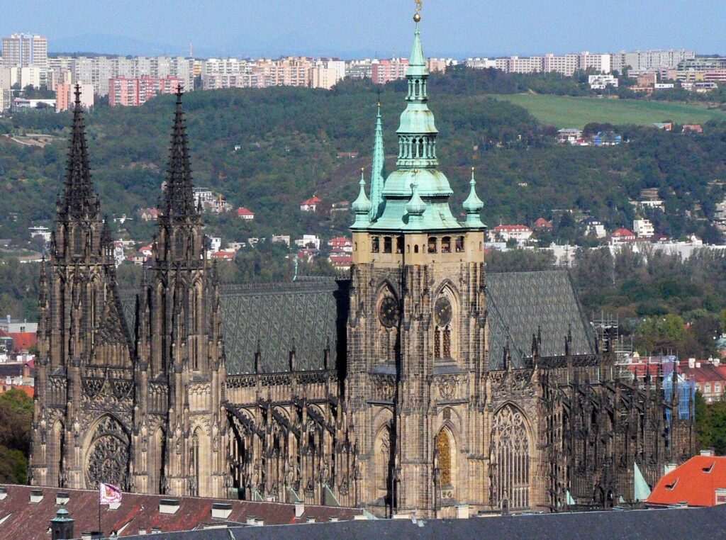 St. Vitus Cathedral inside the grounds of Prague Castle