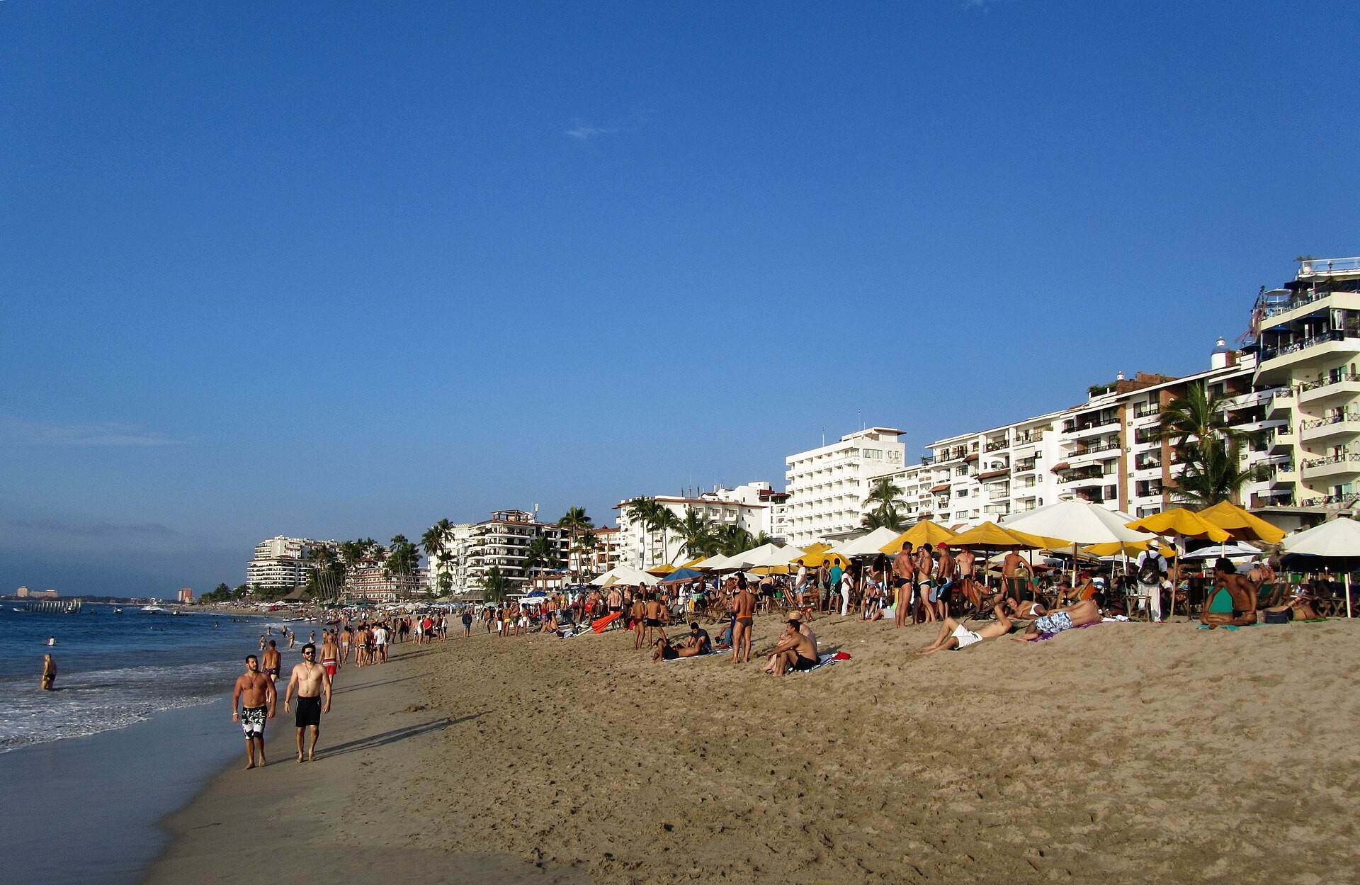 Playa de los Muertos beach in Puerto Vallarta, Mexico