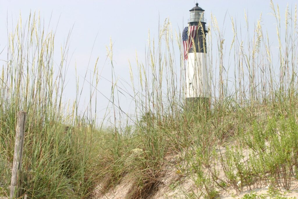 Tybee Island Lighthouse on Tybee Island near Savannah, Georgia