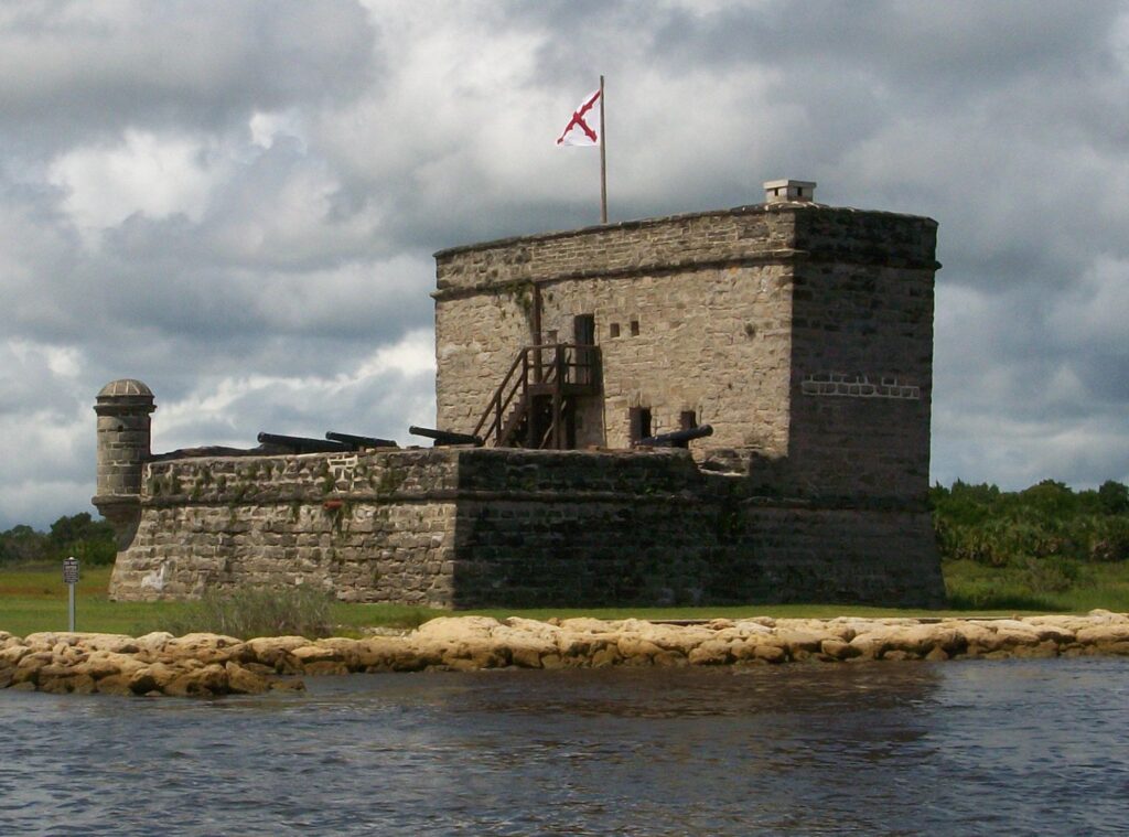 Fort Matanzas, the small stone fort on the Matanzas River near St. Augustine