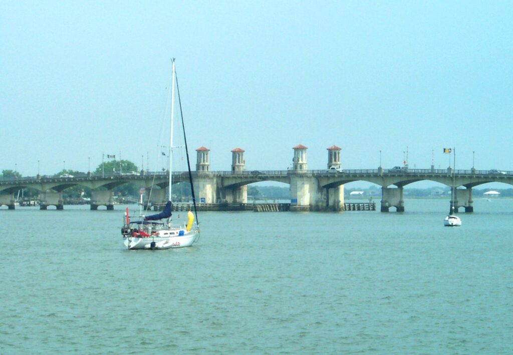 The Bridge of Lions spanning the Matanzas River at St. Augustine