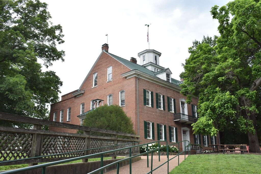 Stone Hill Winery main building in Hermann, Missouri
