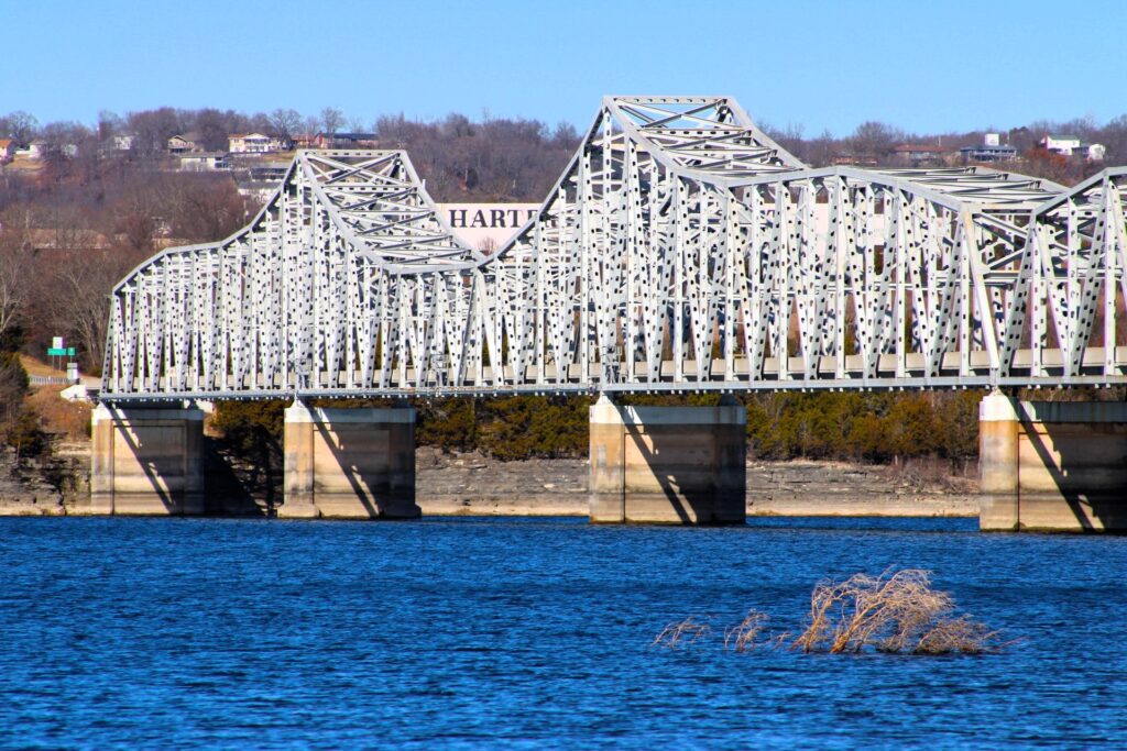 Highway 13 bridge crossing Table Rock Lake at Kimberling City, Missouri